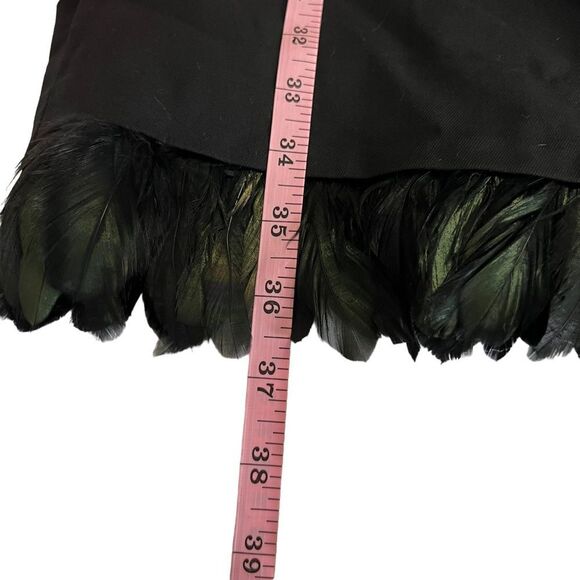 COS Mock Neck Half Sleeve Feather Hem Dress 6 - Picture 7 of 11